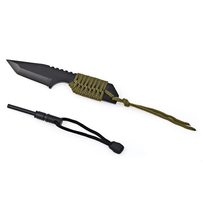 Survivor Camping Tanto Knife with Fire Starter