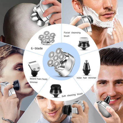 6 In 1 Rechargeable Electric Shaver Kit