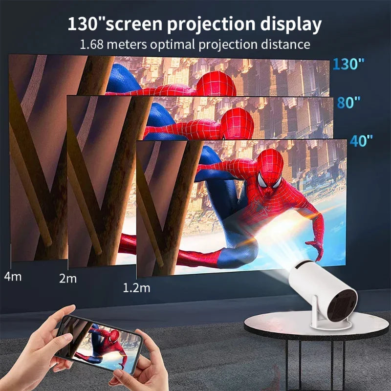 Wifi  LCD Smart Portable Projector 720P 4K