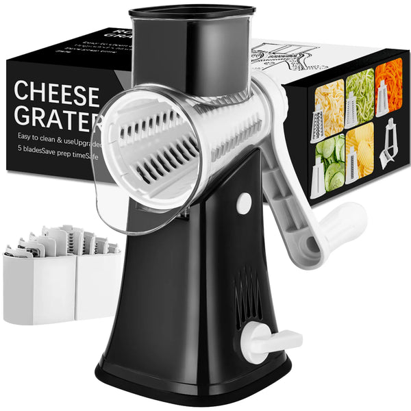 LUXIGEAR™ 5 Blade Rotary Cheese Grater