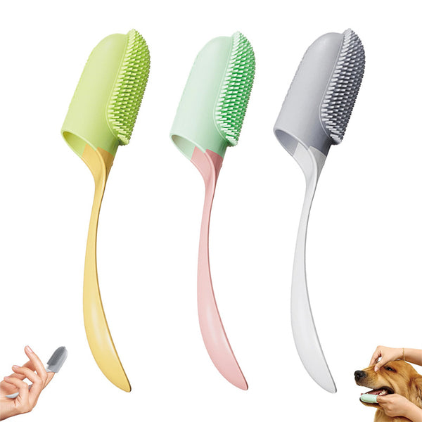 Pet Finger Tooth Cleaning Brush - Resuable Toothbrush with Silicone