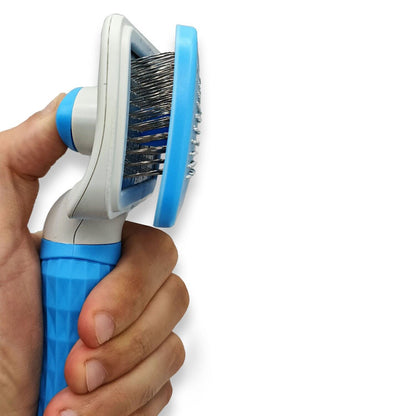 PetJiggle™ Self Cleaning Slicker Pet Brush