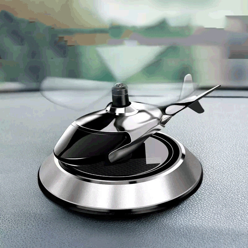 Solar Helicopter Propeller Rotating Car Diffuser and Air Freshener