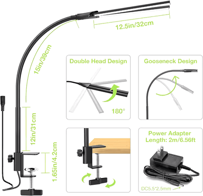 XIBUZZ™ Double Head Desk Lamp