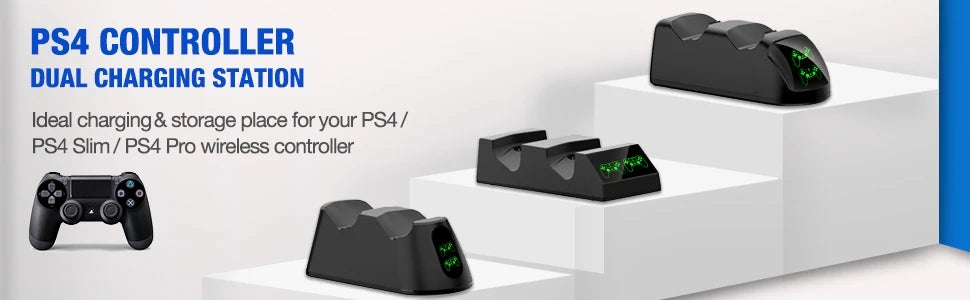 XIBUZZ™ Dual Controller Fast Charging For PS4