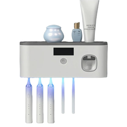 LUXIGEAR™ UV Toothbrush Holder and Toothpaste Dispense