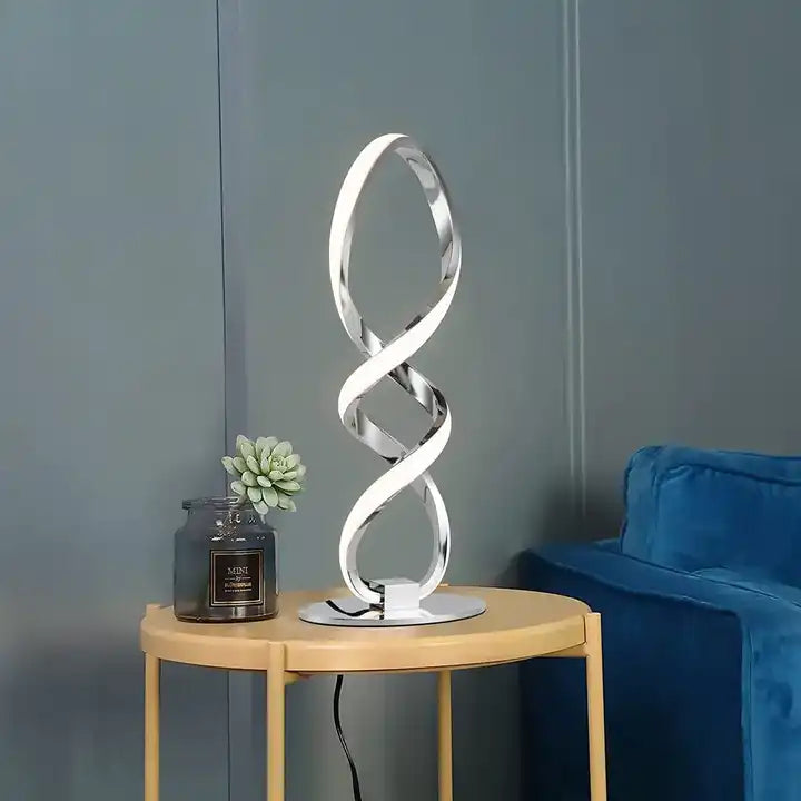 Upgrade Your Bedroom with a Stylish LED Spiral Bedside Lamp