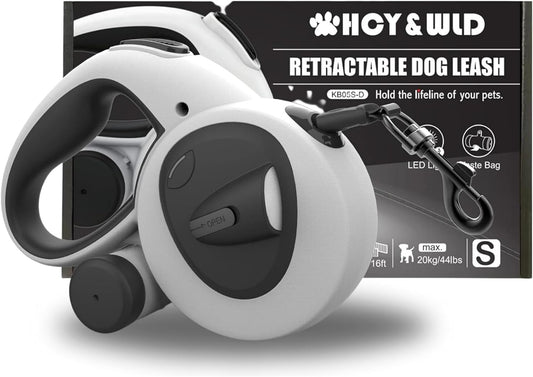 PetJiggle™ 3-In-1 Retractable Dog Leash and Poop Bag