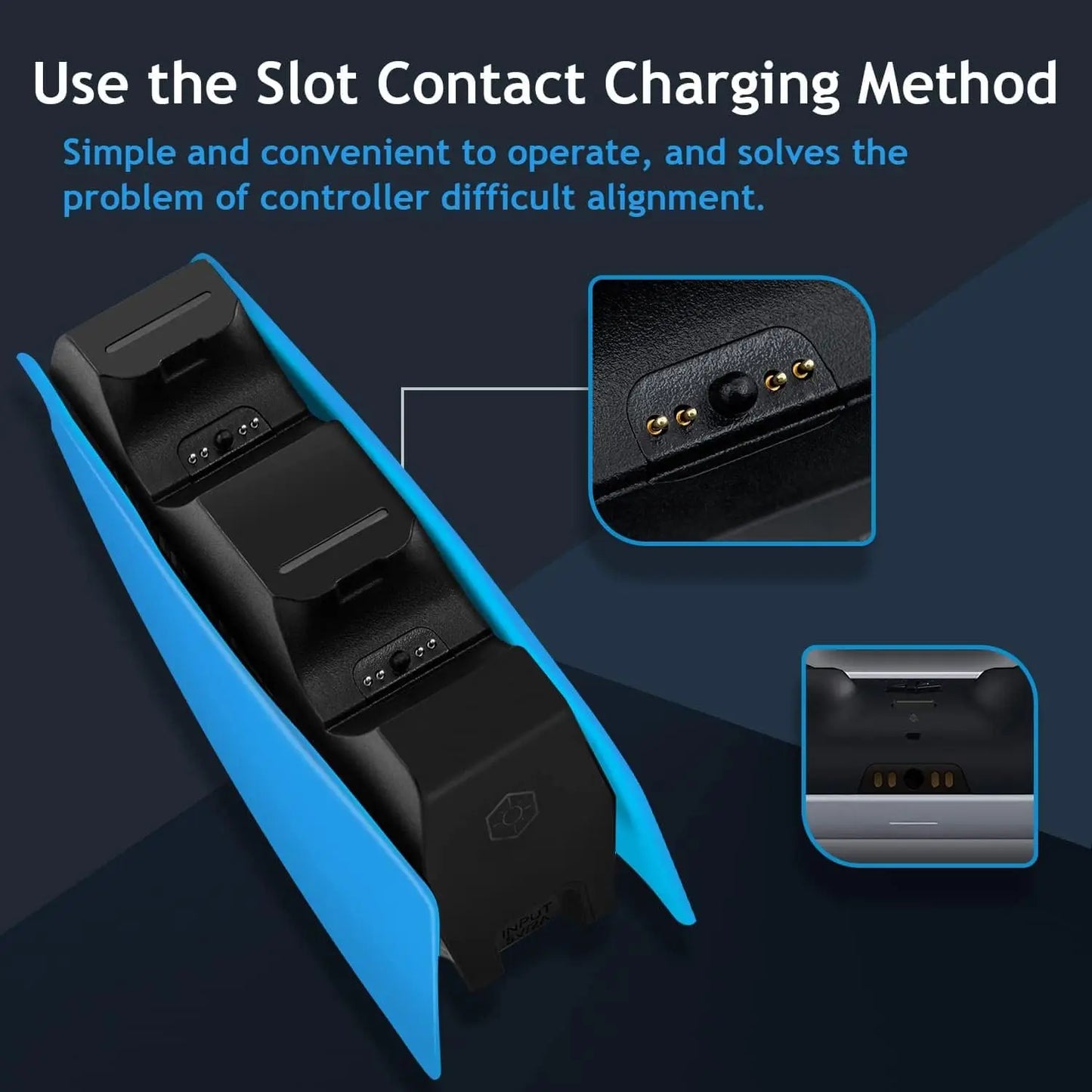 XIBUZZ™ PS5 Controller Charging Station with Dual Fast Charger Dock