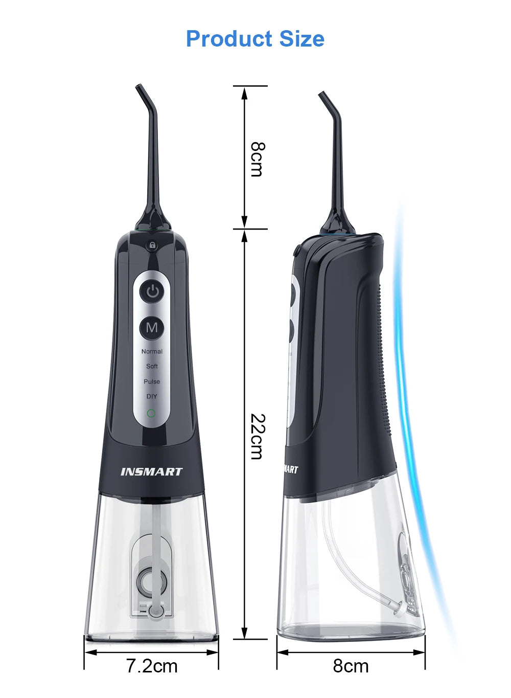 Nucomfy™ Oral Irrigator 300ML | Powerful Water Flosser for Deep Clean