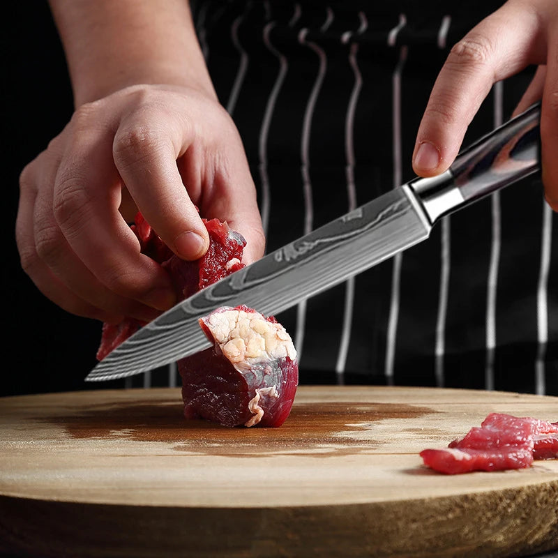 FlexiGear™  Stainless Steel Kitchen Knives Set