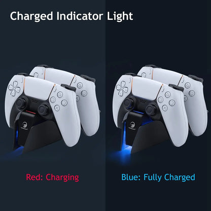 XIBUZZ™ PS5 Controller Charging Station with Dual Fast Charger Dock