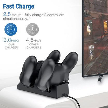 XIBUZZ™ Dual Controller Fast Charging For PS4