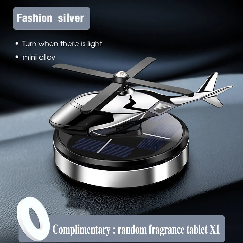 Car Diffuser: Solar-Powered Helicopter Air Freshener