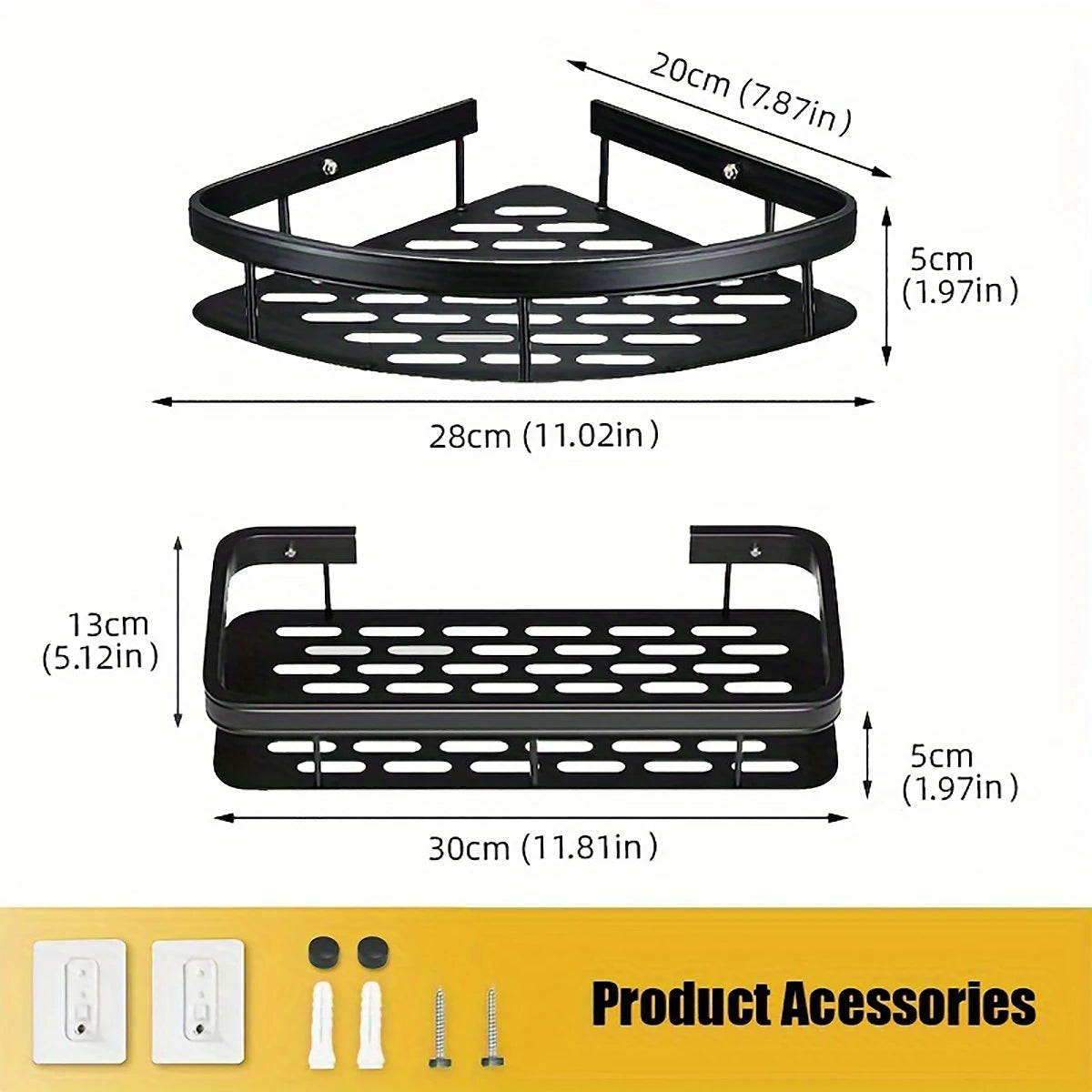 FlexGear™ Shower Corner Shelf Caddy