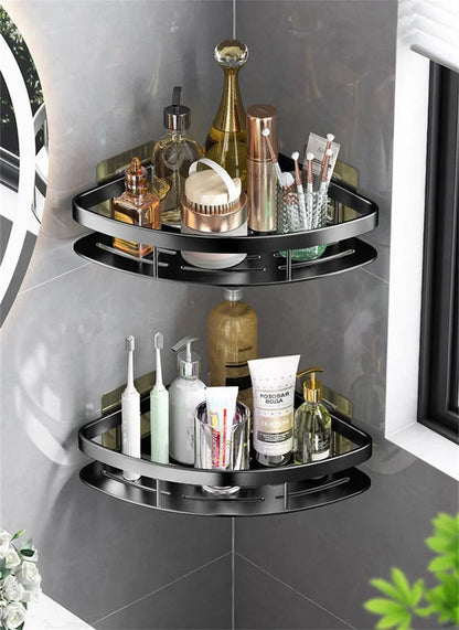 FlexGear™ No Drill Bathroom  Shower Corner Caddy