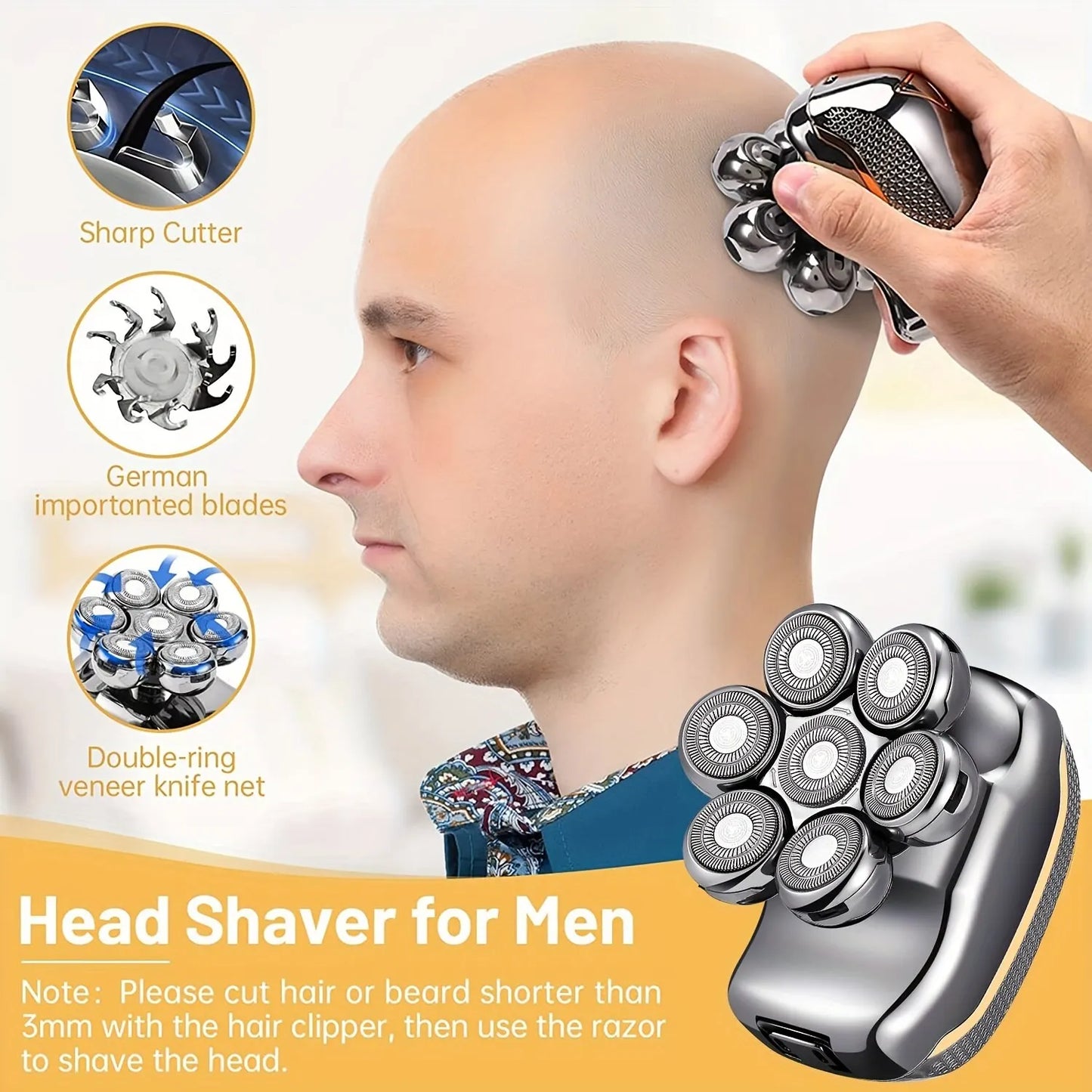 FlexiGear™ Men's Rechargeable Cordless Shaver  6 In 1