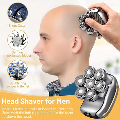 FlexiGear™ Men's Rechargeable Cordless Shaver  6 In 1