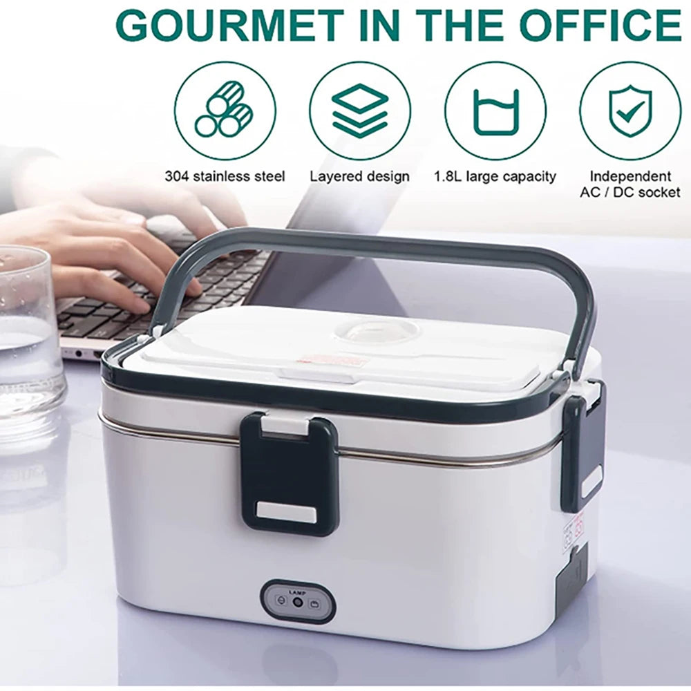 FlexiGear™ Portable Electric Lunch Box 1.2L 1.8L