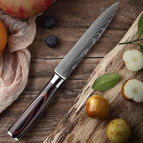 FlexiGear™  Stainless Steel Kitchen Knives Set