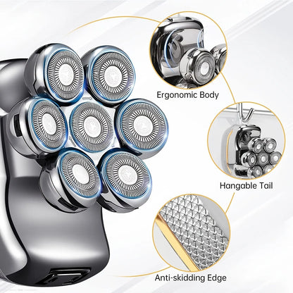 FlexiGear™ Men's Rechargeable Cordless Shaver  6 In 1