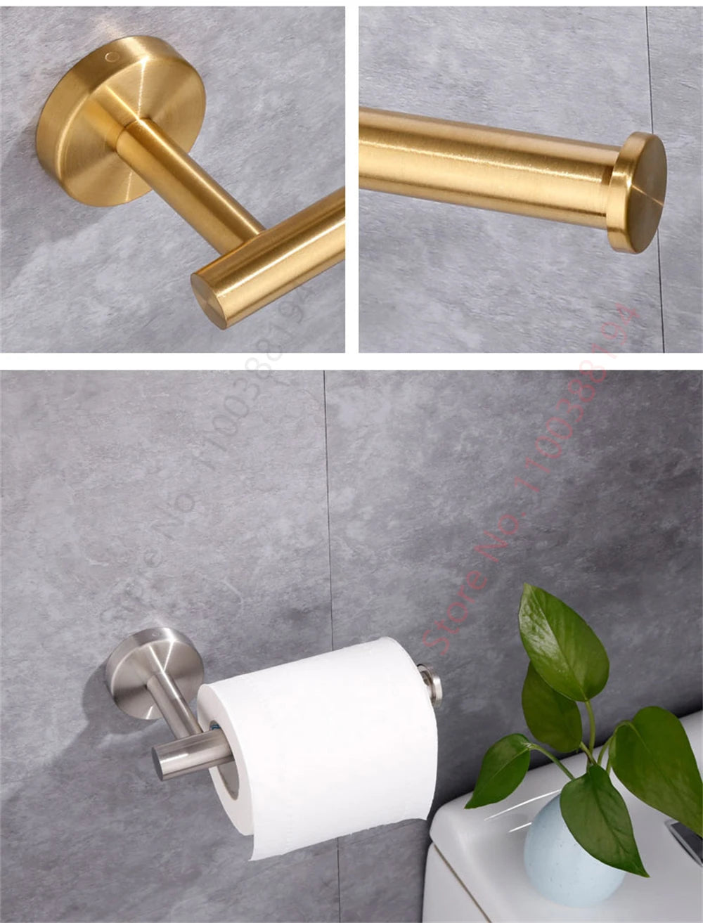 FlexGear™ Adhesive Toilet Roll Paper Holder