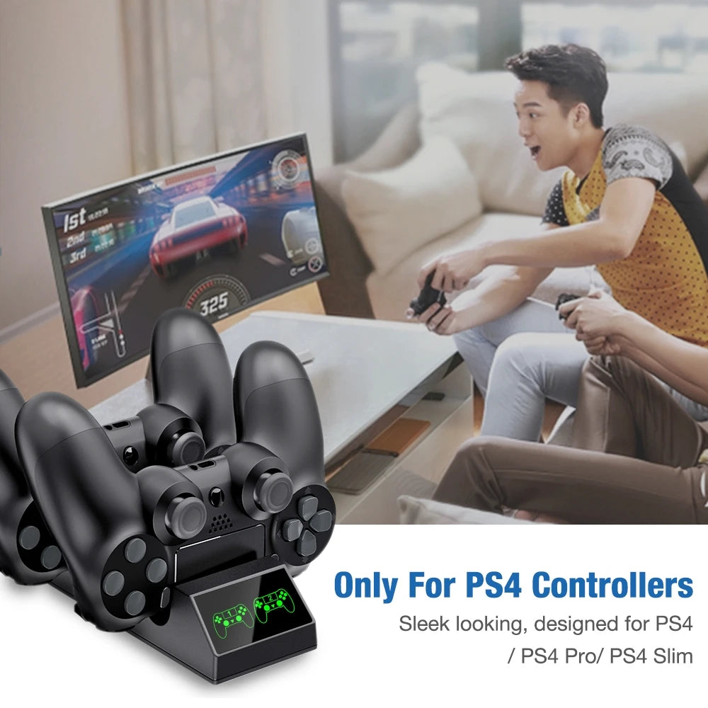 XIBUZZ™ Dual Controller Fast Charging For PS4