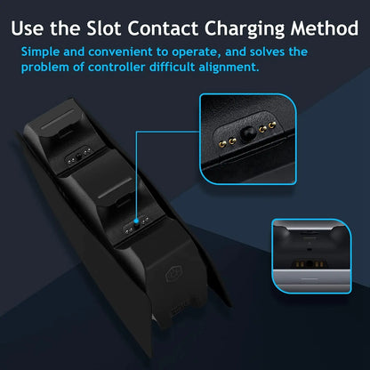 XIBUZZ™ PS5 Controller Charging Station with Dual Fast Charger Dock