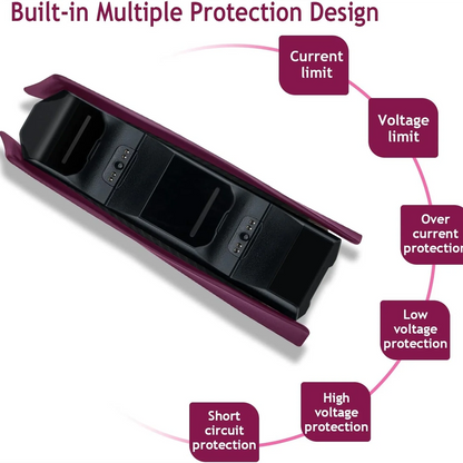 XIBUZZ™ PS5 Controller Charging Station with Dual Fast Charger Dock