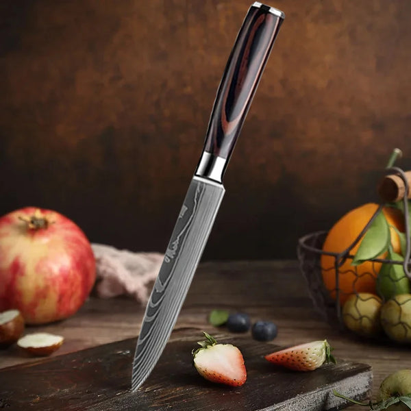 FlexiGear™  Stainless Steel Kitchen Knives Set