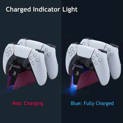 XIBUZZ™ PS5 Controller Charging Station with Dual Fast Charger Dock