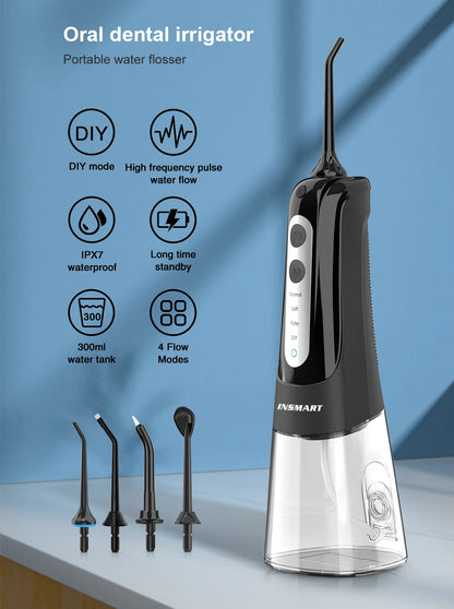 Nucomfy™ Oral Irrigator 300ML | Powerful Water Flosser for Deep Clean