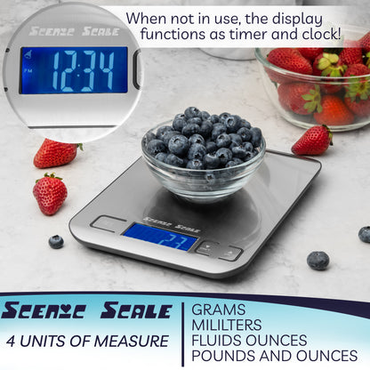 ScenicScale Food Scale 5kg Capacity and 1g Accuracy.