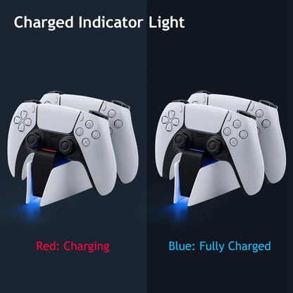 XIBUZZ™ PS5 Controller Charging Station with Dual Fast Charger Dock