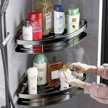 FlexGear™ No Drill Bathroom  Shower Corner Caddy