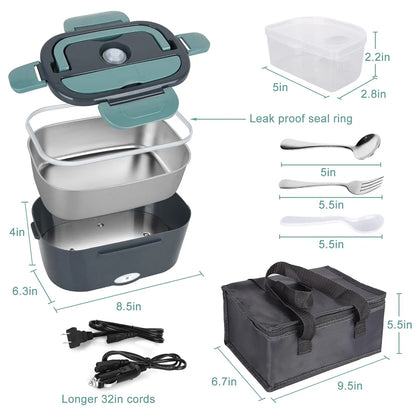 FlexiGear™ Portable Electric Lunch Box 1.2L 1.8L