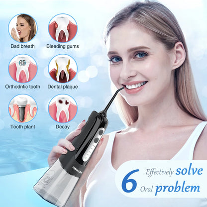 Nucomfy™ Oral Irrigator 300ML | Powerful Water Flosser for Deep Clean