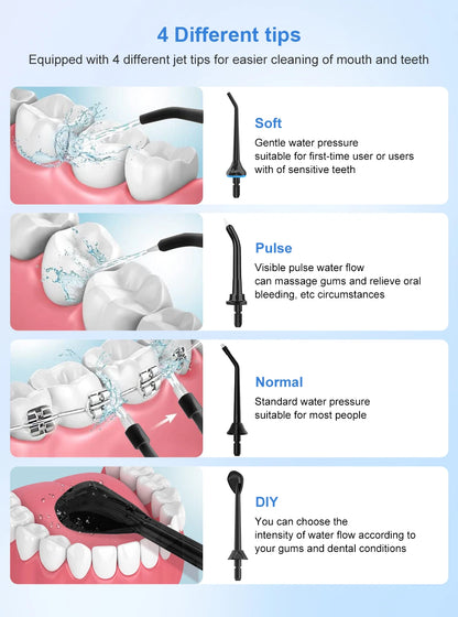 Nucomfy™ Oral Irrigator 300ML | Powerful Water Flosser for Deep Clean