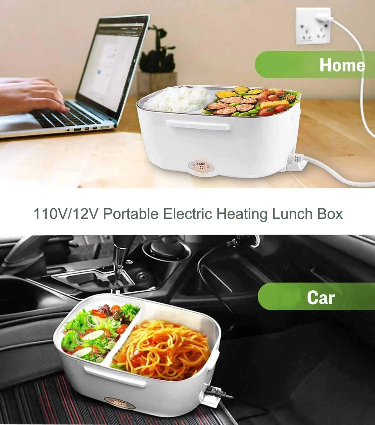 FlexiGear™ Portable Electric Lunch Box 1.2L 1.8L