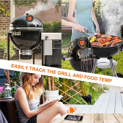 Thermomètre de cuisson numérique Wifi Smart BBQ pour griller de la viande et du steak.