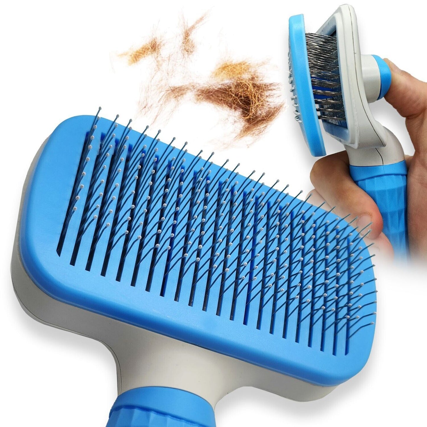 PetJiggle™ Self Cleaning Slicker Pet Brush