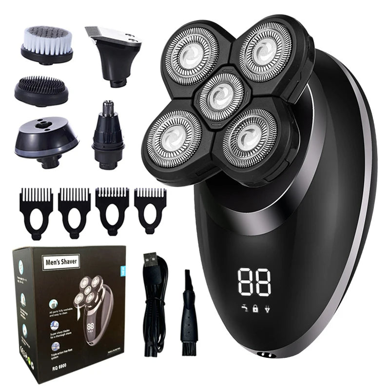 FlexGear™ 5 In 1 Men Rechargeable Electric Shaver