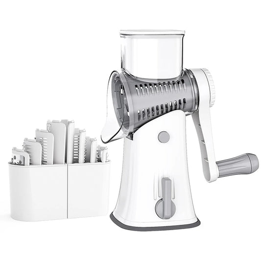 LUXIGEAR™ 5 Blade Rotary Cheese Grater and Shredder