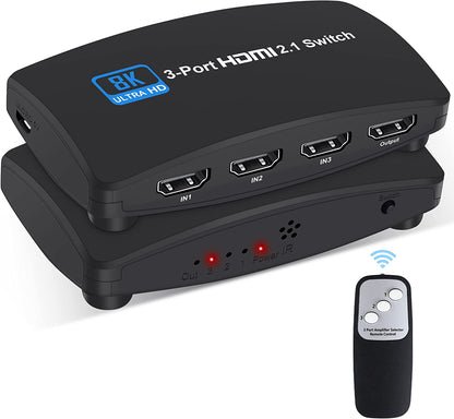 XIBUZZ™ Bluetooth 3 In 1 HDMI 2.1 Switcher 8K 120Hz