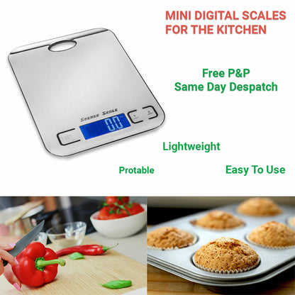 ScenicScale Food Scale 5kg Capacity and 1g Accuracy.