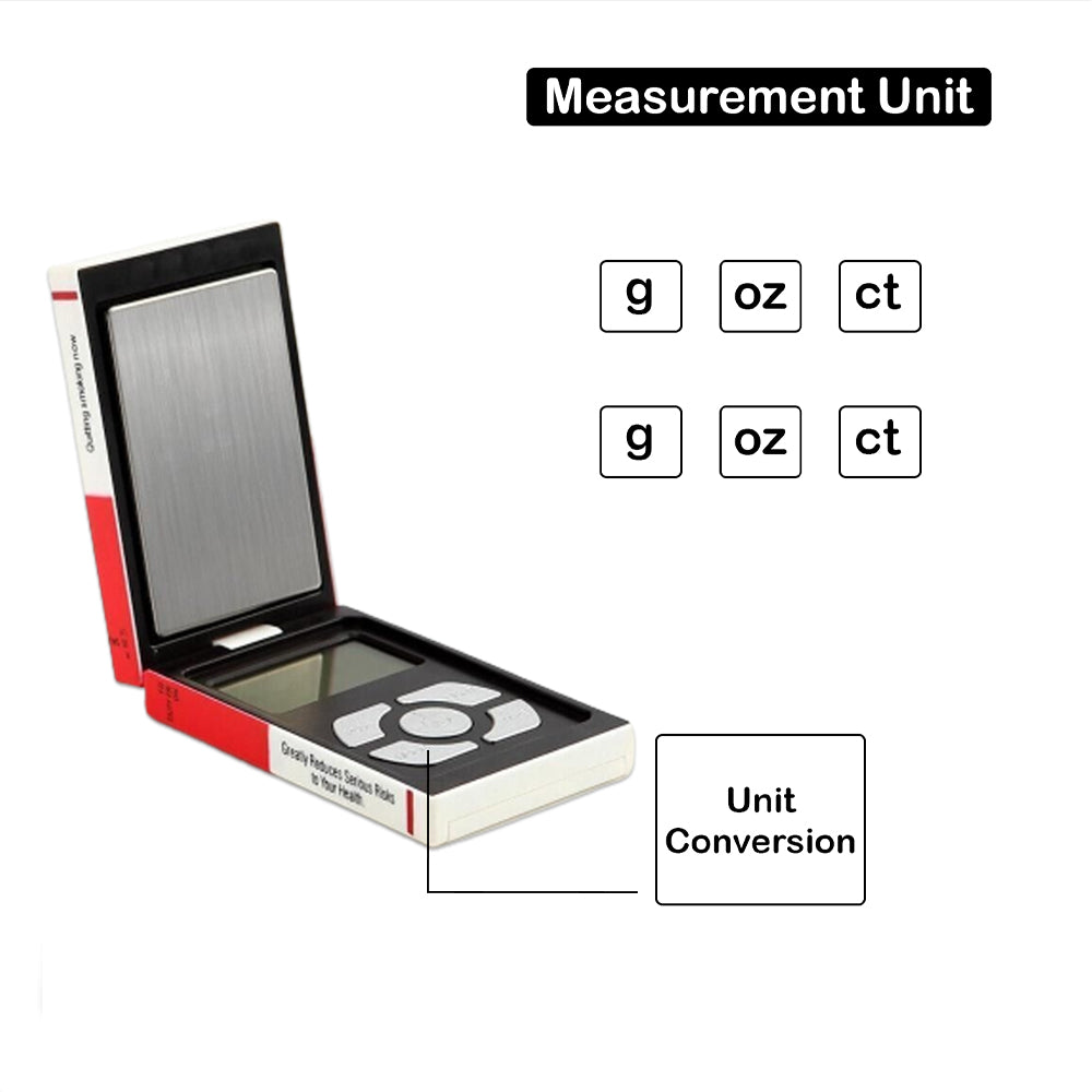 Flip pocket digital scale 500g Capacity 0.01g Accuracy