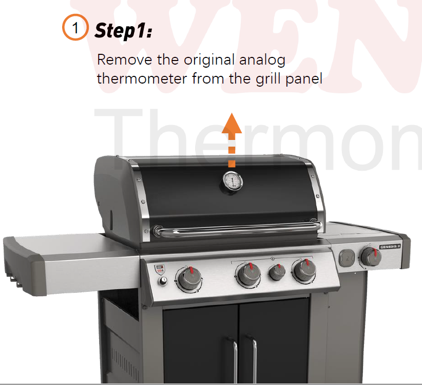 Thermomètre de cuisson numérique Wifi Smart BBQ pour griller de la viande et du steak.